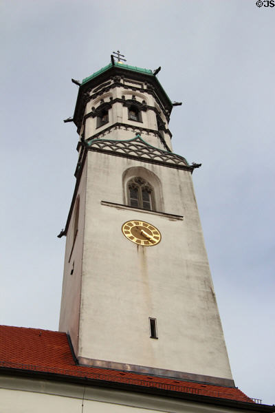 Kreuzherrn monastery tower (1675-80) converted to Baroque style (1709-10). Memmingen, Germany.
