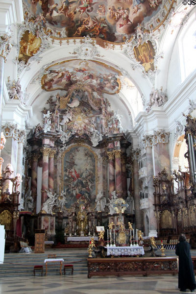Baroque altar at Ottobeuren Abbey. Ottobeuren, Germany.