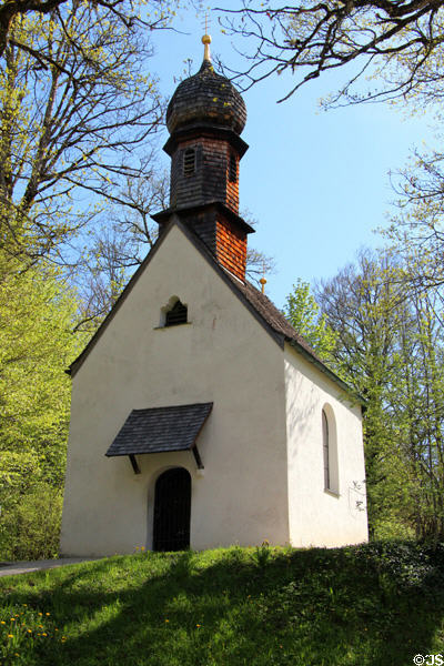 St. Anna Chapel (1684), built by Ettal Abbott, Roman Schretler, at Linderhof Castle. Ettal, Germany.