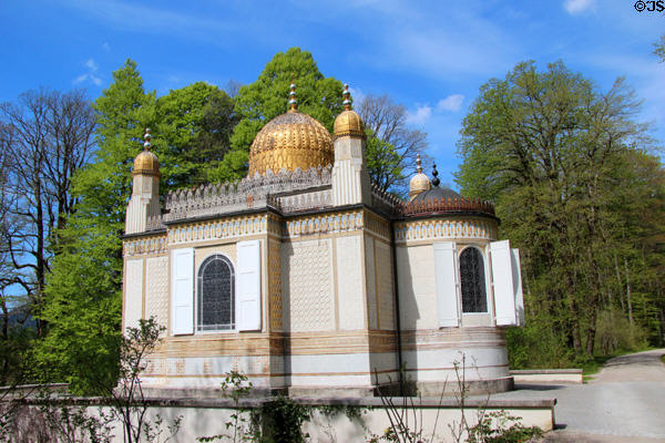 Moorish Kiosk, originally created for 1867 World Exposition in Paris & later purchased by King Ludwig II, at Linderhof Castle. Ettal, Germany.