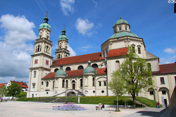 St Lorenz with its double towers & domes. Kempten, Germany.