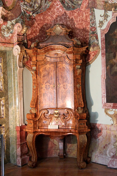 Baroque carved cabinet at Kempten Residenz. Kempten, Germany.