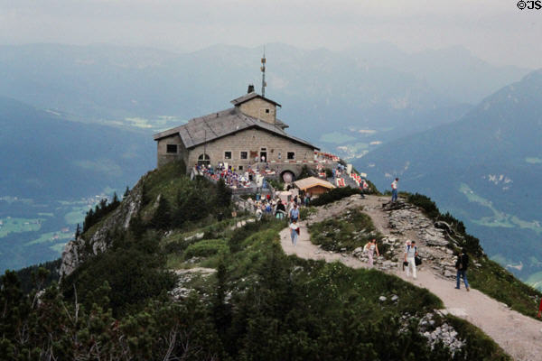 Kehlsteinhaus (c1939) (aka Eagle's Nest), Nazi constructed building atop the summit of Kehlstein outcrop near Berchtesgaten used often by Hitler and the highest ranks of the Nazi Party. Berchtesgaden, Germany.
