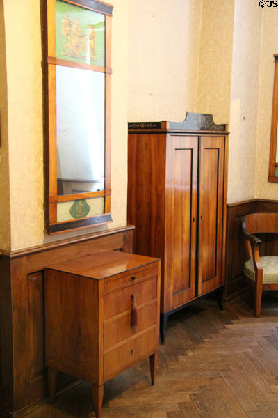 German Biedermier-style cabinets (c1820-30) at Lindau Municipal Museum. Lindau im Bodensee, Germany.