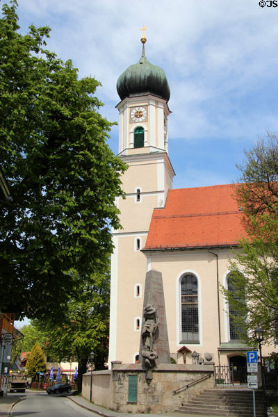 St Peter & Paul Baroque church (1735-49). Oberammergau, Germany. Architect: Josef Schmuzer.