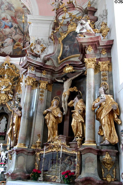 Cross Altar by F.X. Schmädl at St Peter & Paul Church. Oberammergau, Germany.