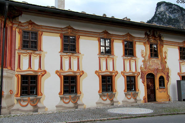 Detail of side of Pilatushaus (1774-5). Oberammergau, Germany.