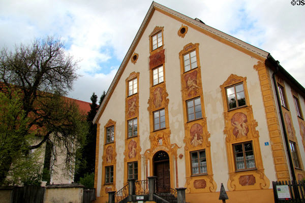 Private home of Joseph Ignaz Daser (1763) covered with murals. Oberammergau, Germany.