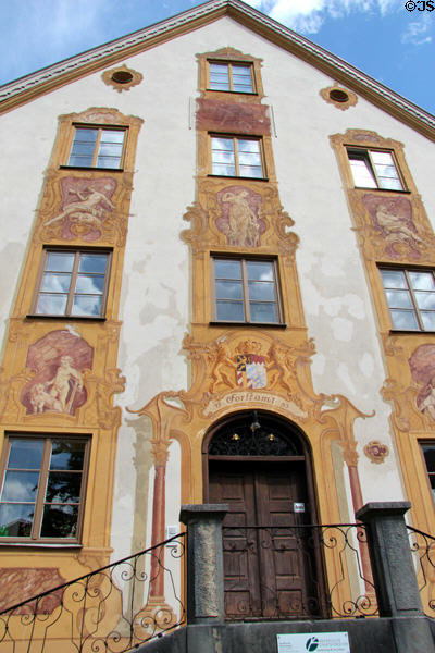 Murals on front façade of Joseph Ignaz Daser home. Oberammergau, Germany.