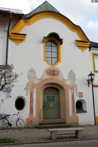 Entrance of Oberammergau Museum. Oberammergau, Germany.