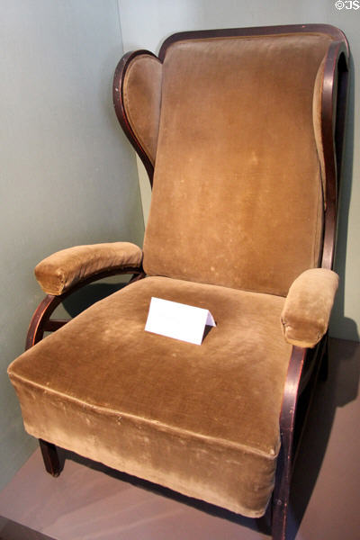 Bentwood armchair (early 20thC) by Thonet of Vienna at Danube Schwabian Museum. Ulm, Germany.