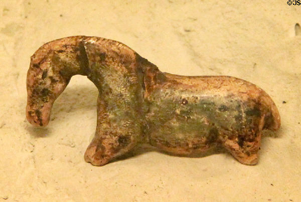 Ivory horse figure (35-40,000 yrs. old) at Ulmer Museum. Ulm, Germany.
