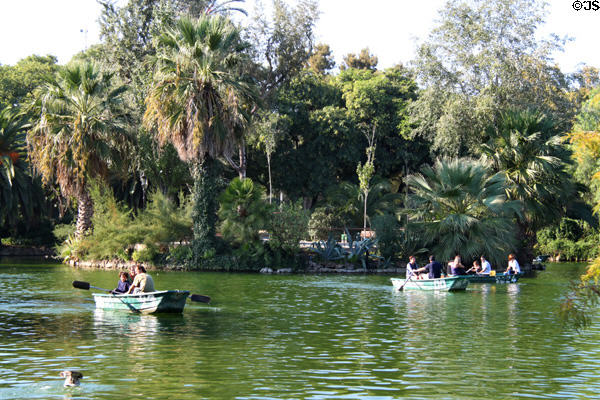 Lake in Ciutadella Park. Barcelona, Spain.