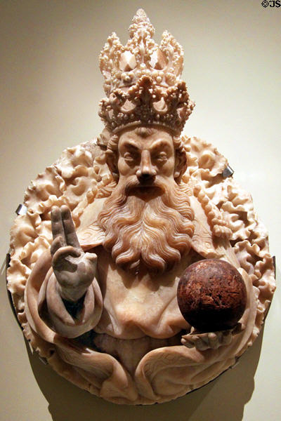 El Salvador statue (c1434-45) by Pere Joan at Museu Nacional d'Art de Catalunya. Barcelona, Spain.