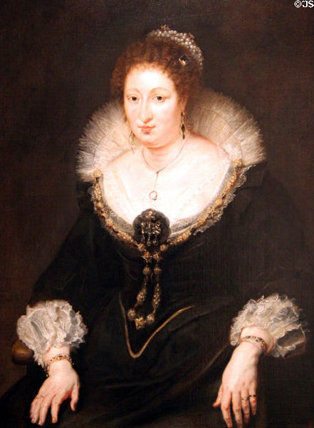 Lady Alicia Talbot, Countess of Arundel portrait (1620) by Peter Paul Rubens at Museu Nacional d'Art de Catalunya. Barcelona, Spain.