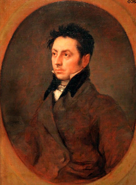 Manuel Quijano portrait (1815) by Francisco de Goya at Museu Nacional d'Art de Catalunya. Barcelona, Spain.