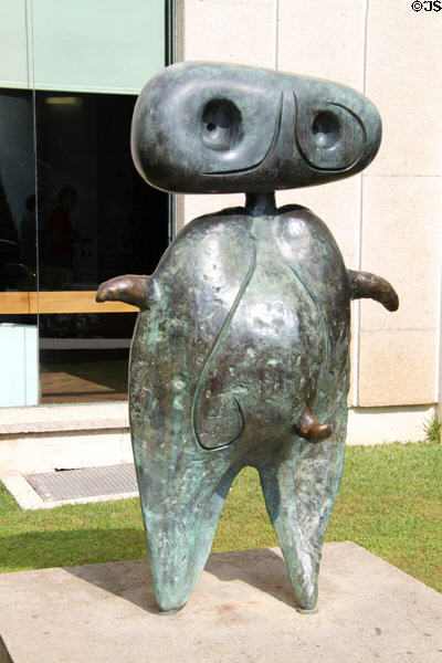 Figure sculpture (1970) by Joan Miró at Fundació Joan Miró. Barcelona, Spain.