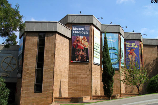 Museu Etnològic (Museum of Ethnology) on Montjuïc hill. Barcelona, Spain.