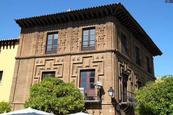 Casa de las Cadenas from Navarre at Poble Espanyol (1929 replica). Barcelona, Spain.