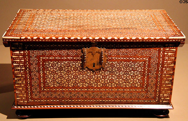 Casket (16thC) Granda at Museum of Decorative Arts. Barcelona, Spain.