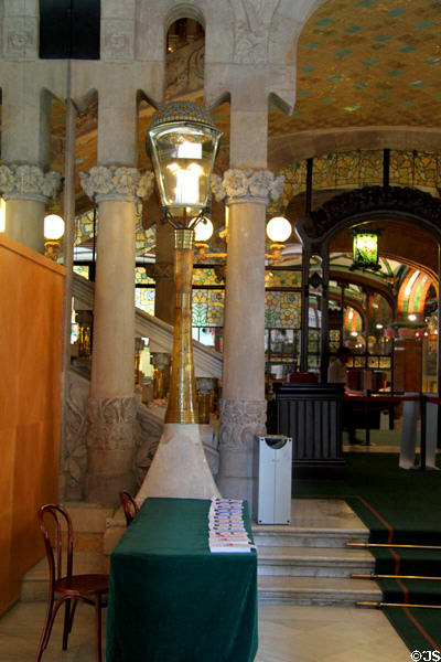 Lobby of Palace of Catalan Music. Barcelona, Spain.