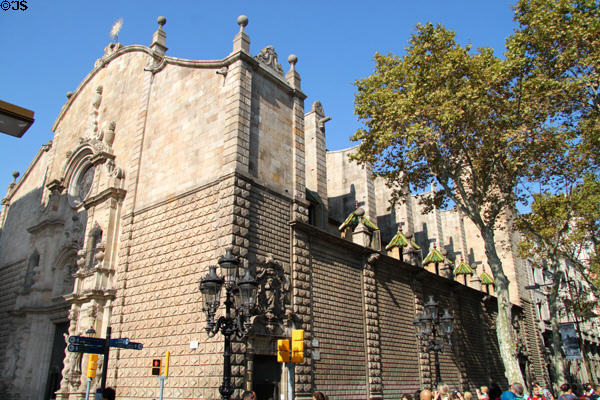 Mare de Déu de Betlem church (1680-1729) (La Rambla at Carrer de Carme). Barcelona, Spain. Style: Baroque.