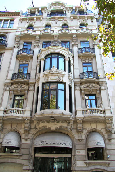 Montecarlo Hotel (1910) (La Rambla 124). Barcelona, Spain.