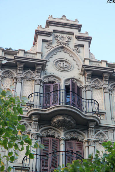 Casa Manuel Verdú (1905) (Rambla de Catalunya 101). Barcelona, Spain. Architect: Maurice Augé.