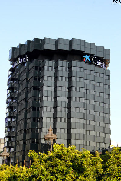 La Caixa (1974) (26 floors) (Avinguda Diagonal 629). Barcelona, Spain.