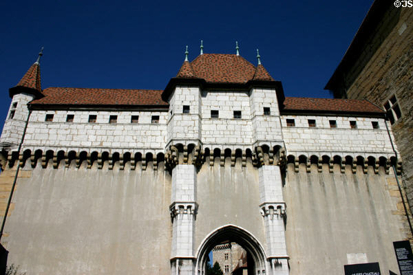 Outer wall of Chateau. Annecy, France.