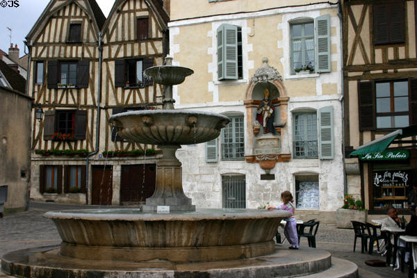 Place St Nicolas. Auxerre, France.