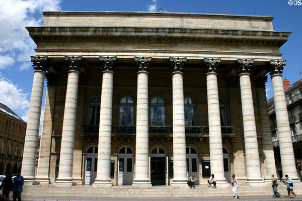 Composite Order columns of Grand Theater. Dijon, France. Style: Neoclassical.