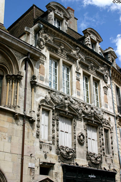 Maison Milsand (1560) at 38 rue des Forges. Dijon, France. Style: Renaissance. Architect: Hugues Sambin.