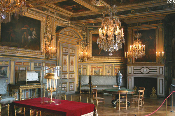 Birth room of Louis XIII in Fontainbleau Palace. Fontainbleau, France.