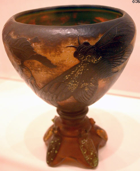 Cup with cicada (1903) by Émile Gallé in Museum of Modern Art. Strasbourg, France.
