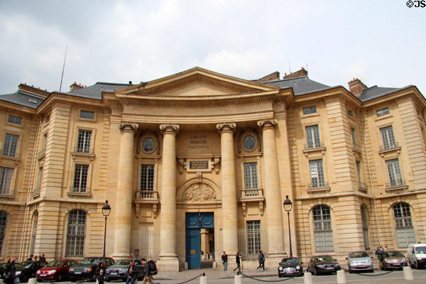 Faculty of Law building (1770) at Sorbonne University on Place du Panthéon. Paris, France.