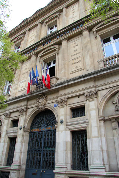 Chambre des Notaires (1850) on Place du Châtelet. Paris, France.