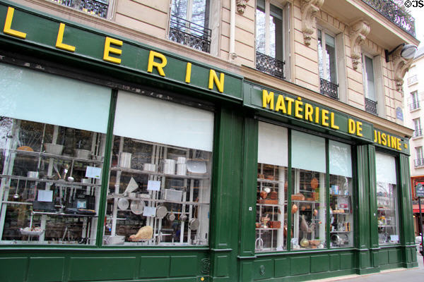 Historic kitchenware shop in Les Halles district. Paris, France.