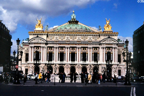 Opéra Garnier (aka Palais Garnier) (1875). Paris, France. Architect: Charles Garnier.