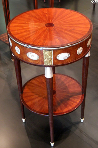 Round side table (c1922) by Clément Mère of Paris at Museum of Decorative Arts. Paris, France.