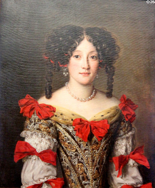 Portrait of Woman (c1672-5) by Jacob Ferdinand Voet of Paris at Petit Palace Museum. Paris, France.