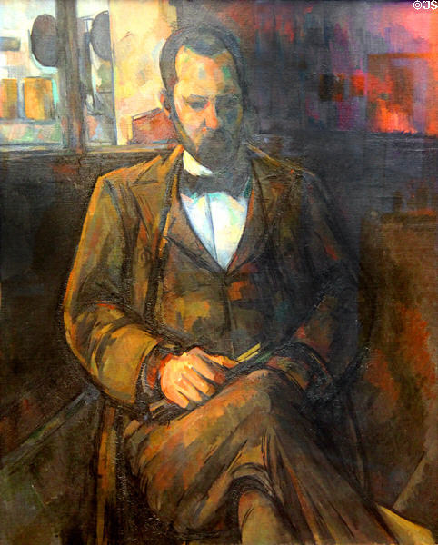Portrait of Ambroise Vollard (1899) by Paul Cézanne at Petit Palace Museum. Paris, France.