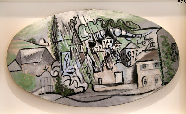 Boisgeloup in the rain painting (1932) by Pablo Picasso at Picasso Museum. Paris, France.
