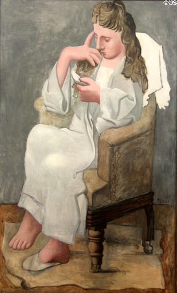 The reader painting (1920) by Pablo Picasso at Georges Pompidou Center. Paris, France.