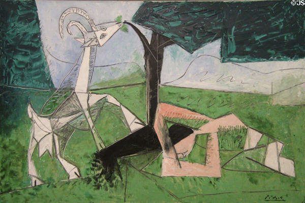 Spring painting (1956) by Pablo Picasso at Georges Pompidou Center. Paris, France.