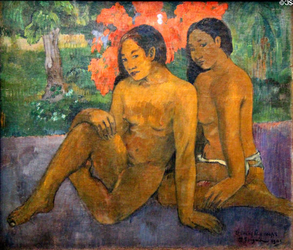 Et l'or de leur corps painting (1901) by Paul Gauguin at Musée d'Orsay. Paris, France.