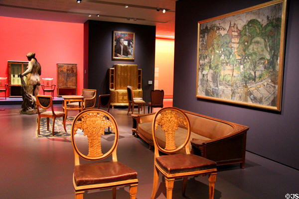 Modern decors movement (post Art Nouveau) (1905-14) gallery at Musée d'Orsay. Paris, France.