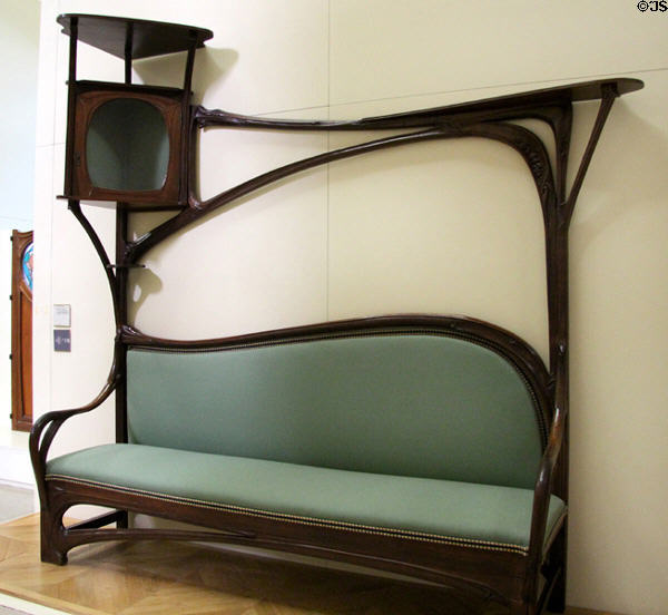 Bench (1897-8) by Hector Guimard at Musée d'Orsay. Paris, France.