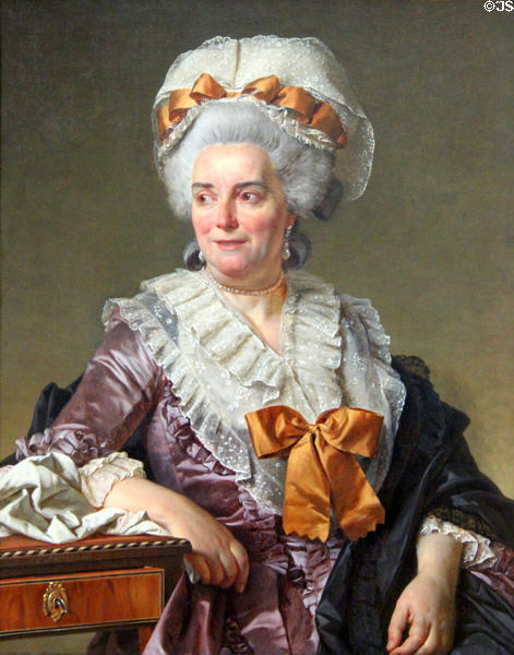 Portrait of Madame Charles-Pierre Pécoul (1784) by Jacques-Louis David at Louvre Museum. Paris, France.