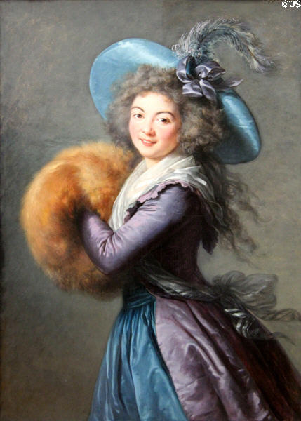 Portrait of Madame Molé-Reymond (1786) by Élisabeth-Louise Vigée Le Brun at Louvre Museum. Paris, France.
